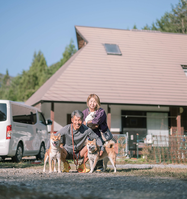 長沼 重則さん 渡邊 祐子さん ちっちちゃん つむぎちゃん こむぎくん